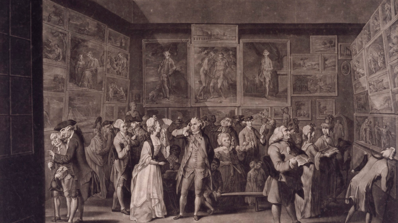 Richard Earlom, The Exhibition at the Royal Academy in Pall Mall in 1771