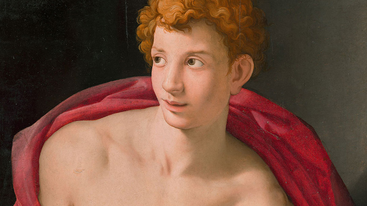 Agnolo Bronzino, Saint Sebastian (detail)