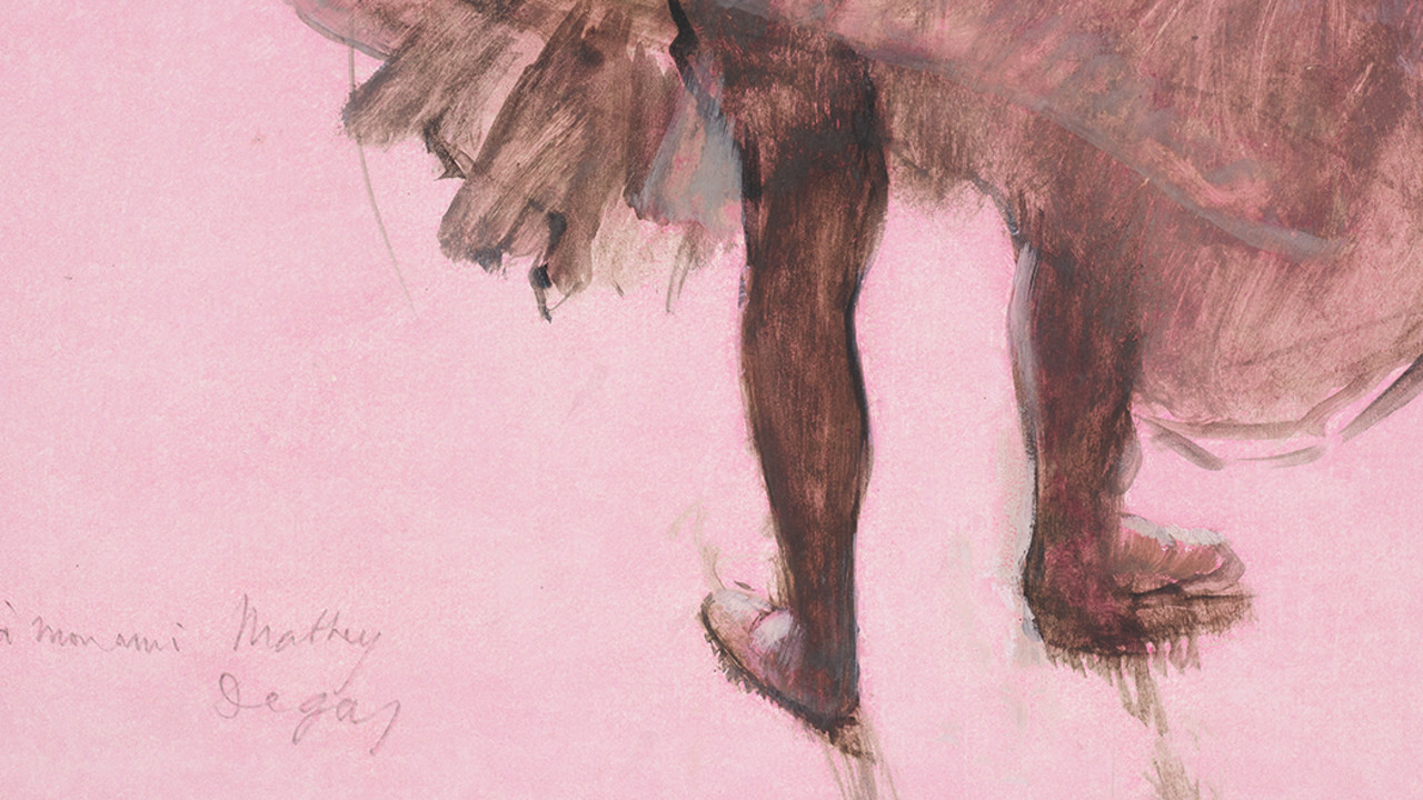 Edgar Degas, Dancer Seen from Behind (detail)