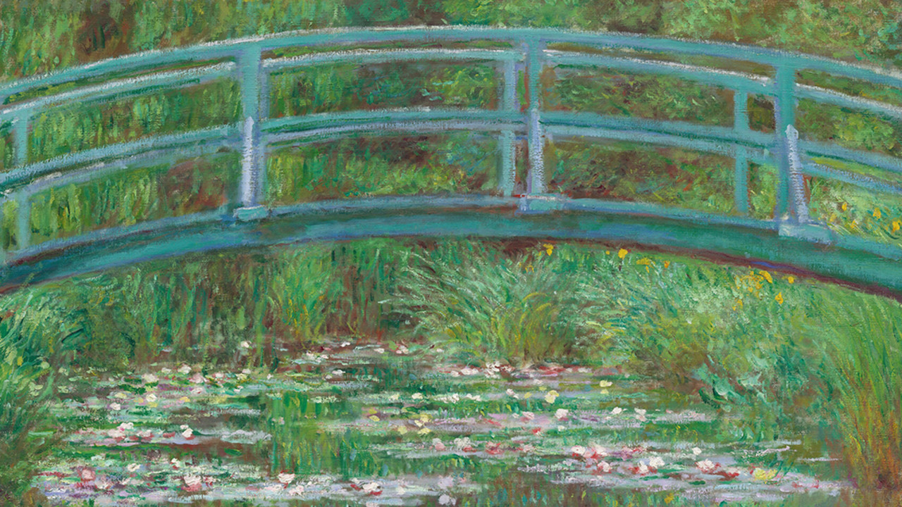 Claude Monet, The Japanese Footbridge (detail)
