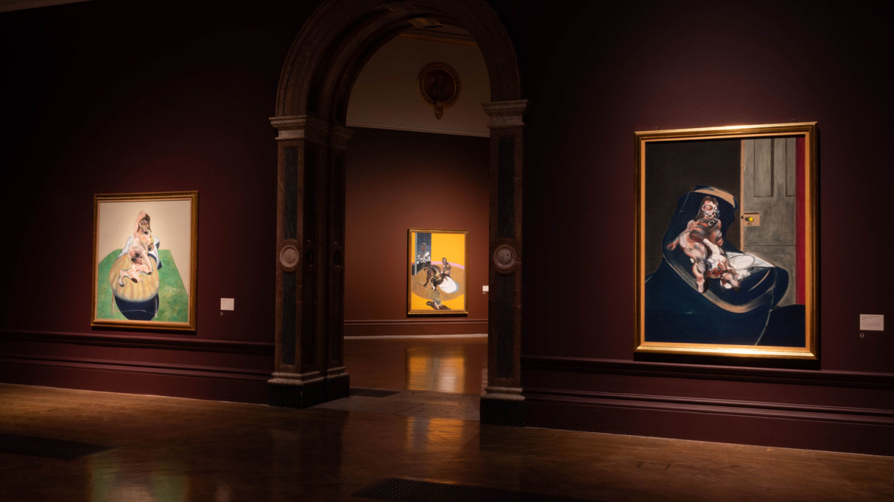 Installation view of the ‘Francis Bacon: Man and Beast’ exhibition at the Royal Academy of Arts, London (29 January – 17 April 2022)