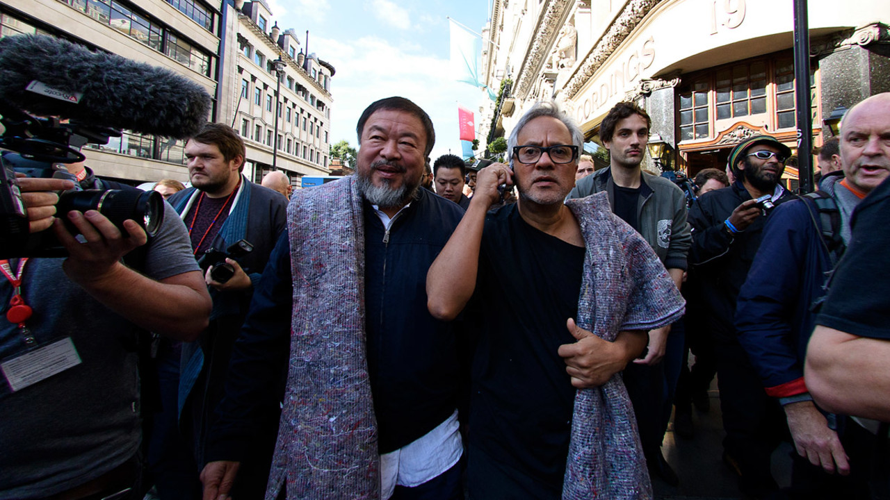 Ai Weiwei and Anish Kapoor's solidarity walk