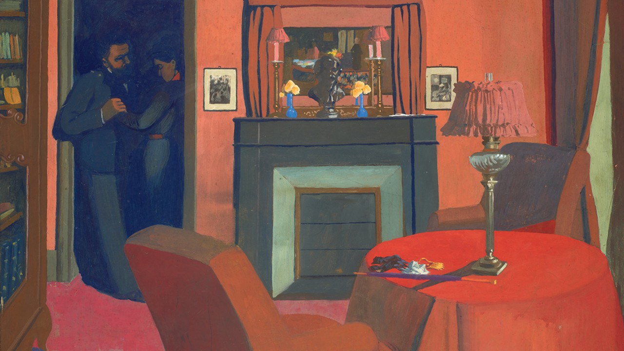 Félix Vallotton, The Red Room (La Chambre rouge), detail