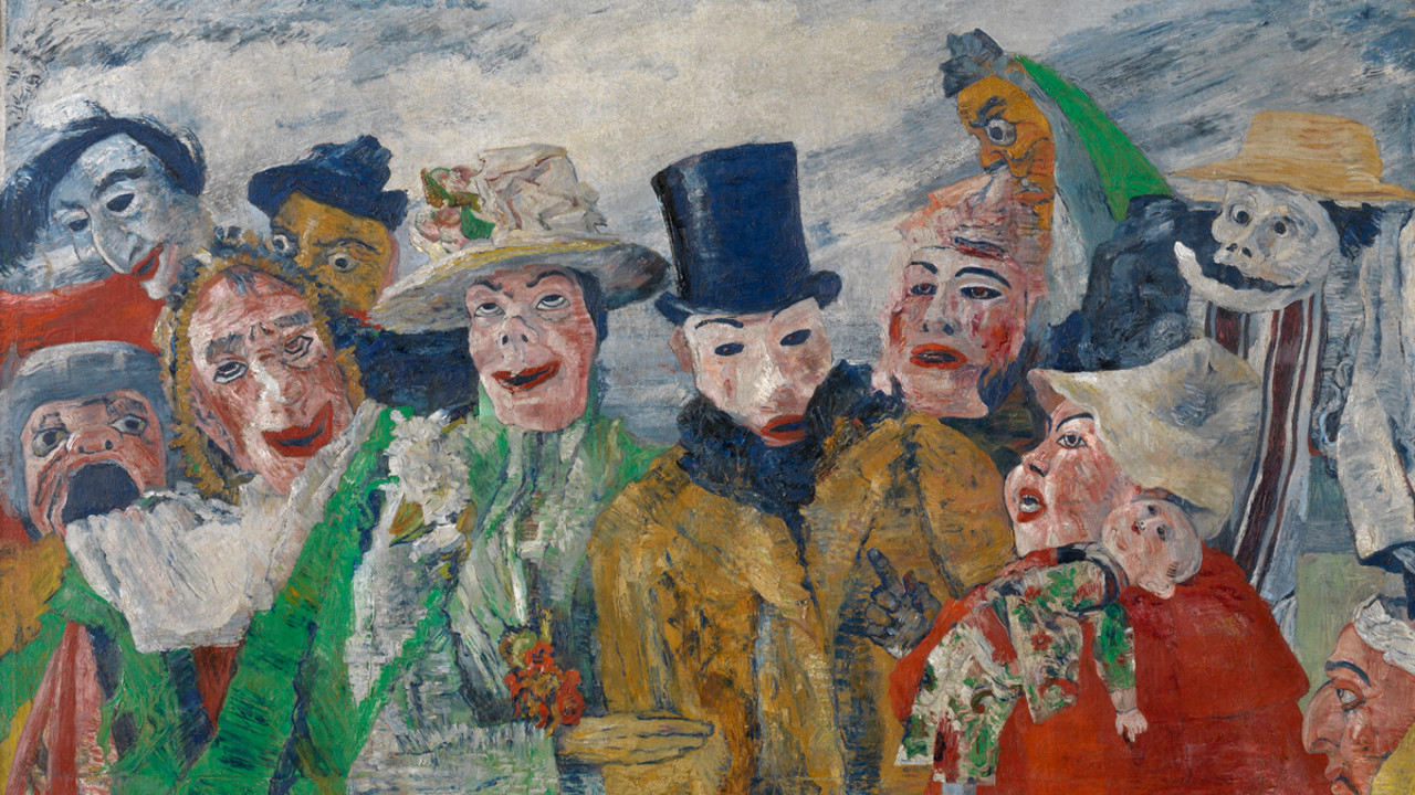 James Ensor, The Intrigue (detail)