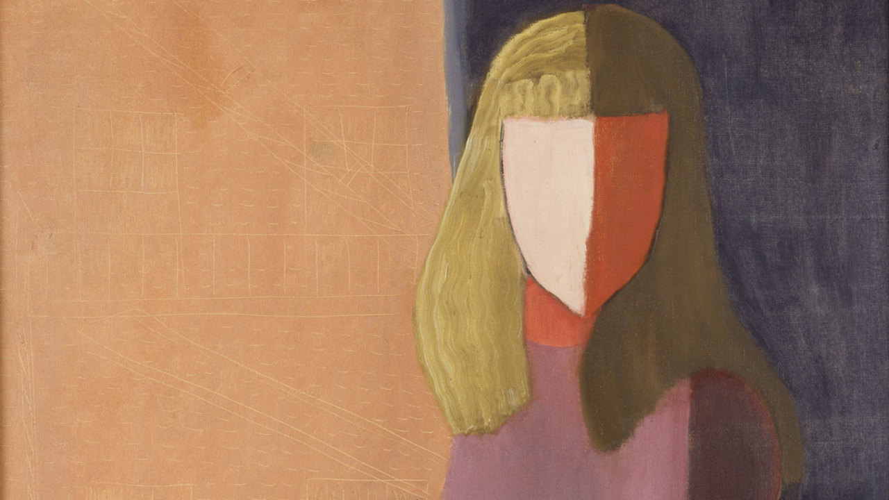 Milton Avery , Seated Girl with Dog (detail) 