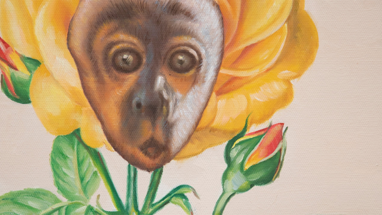 Alex Margo Arden, Gorilla in the Roses (detail)