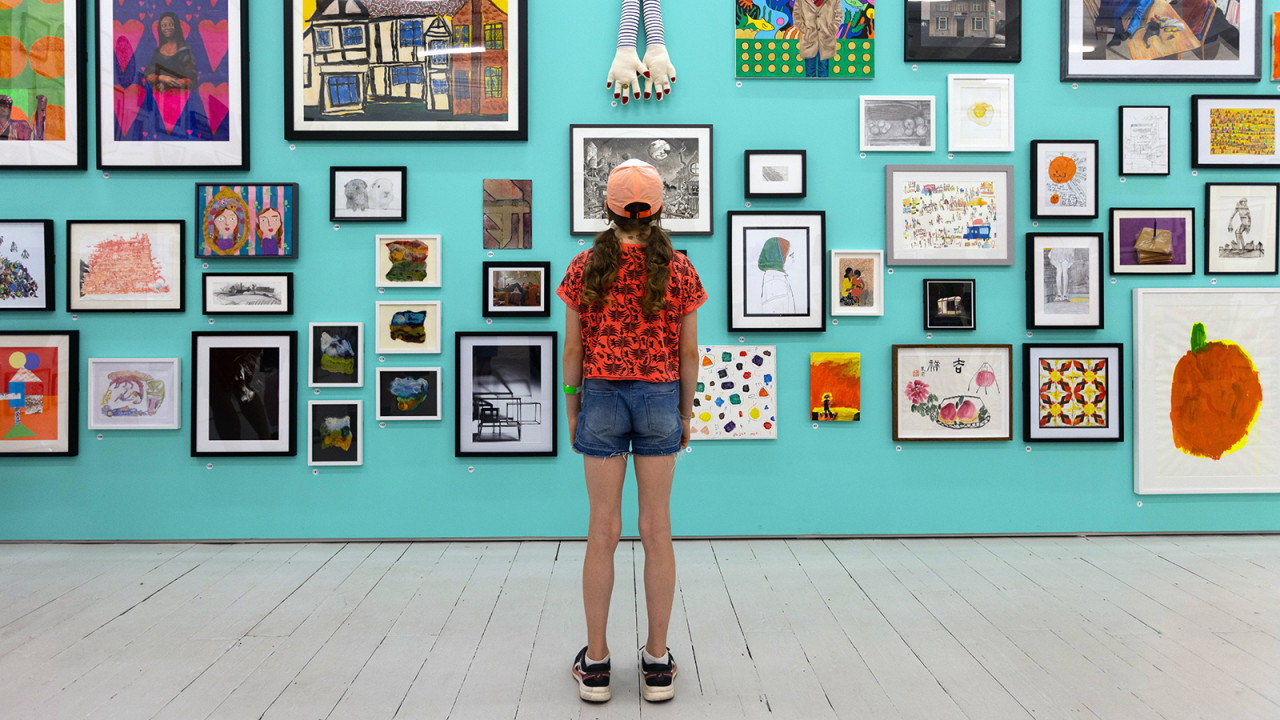 Gallery view of the Young Artists’ Summer Show 2022 at the Royal Academy of Arts, London