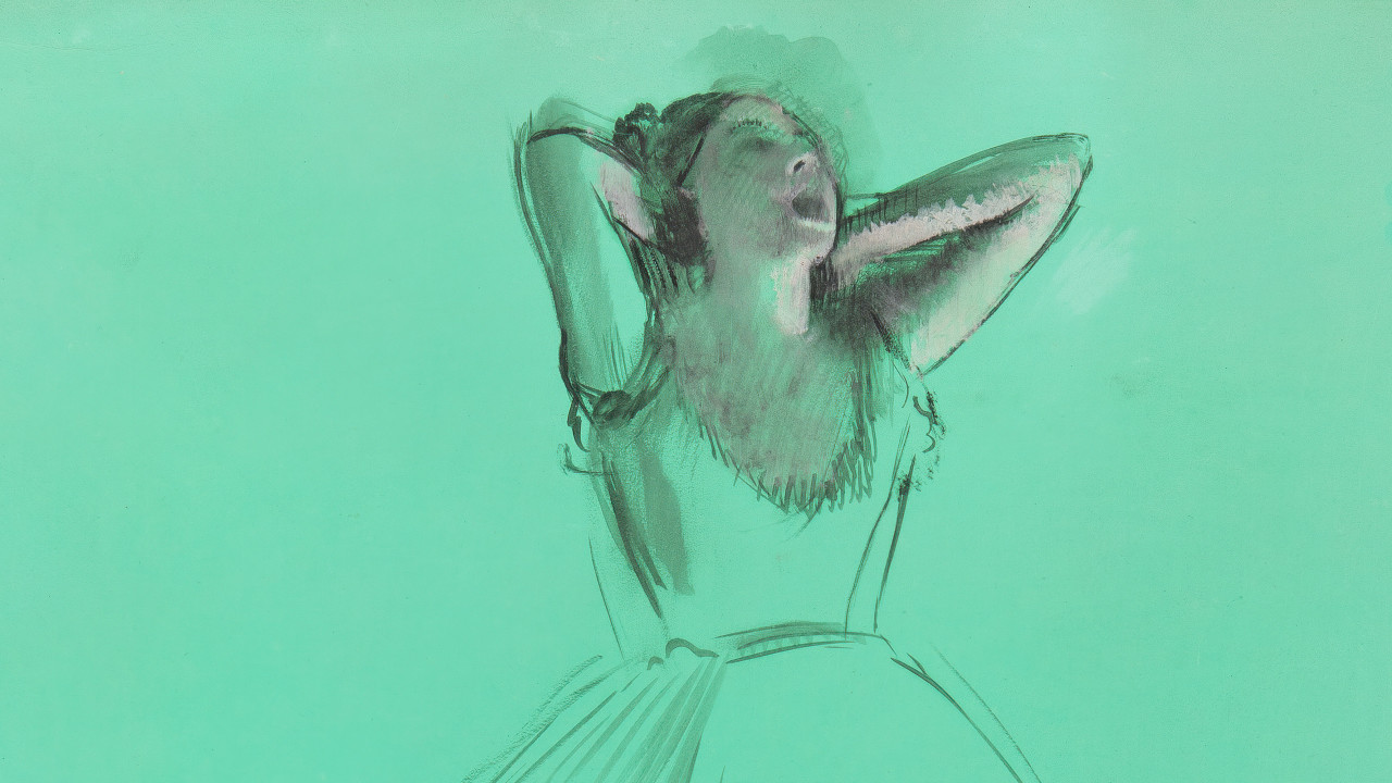 Edgar Degas, Dancer Yawning (Dancer Stretching)