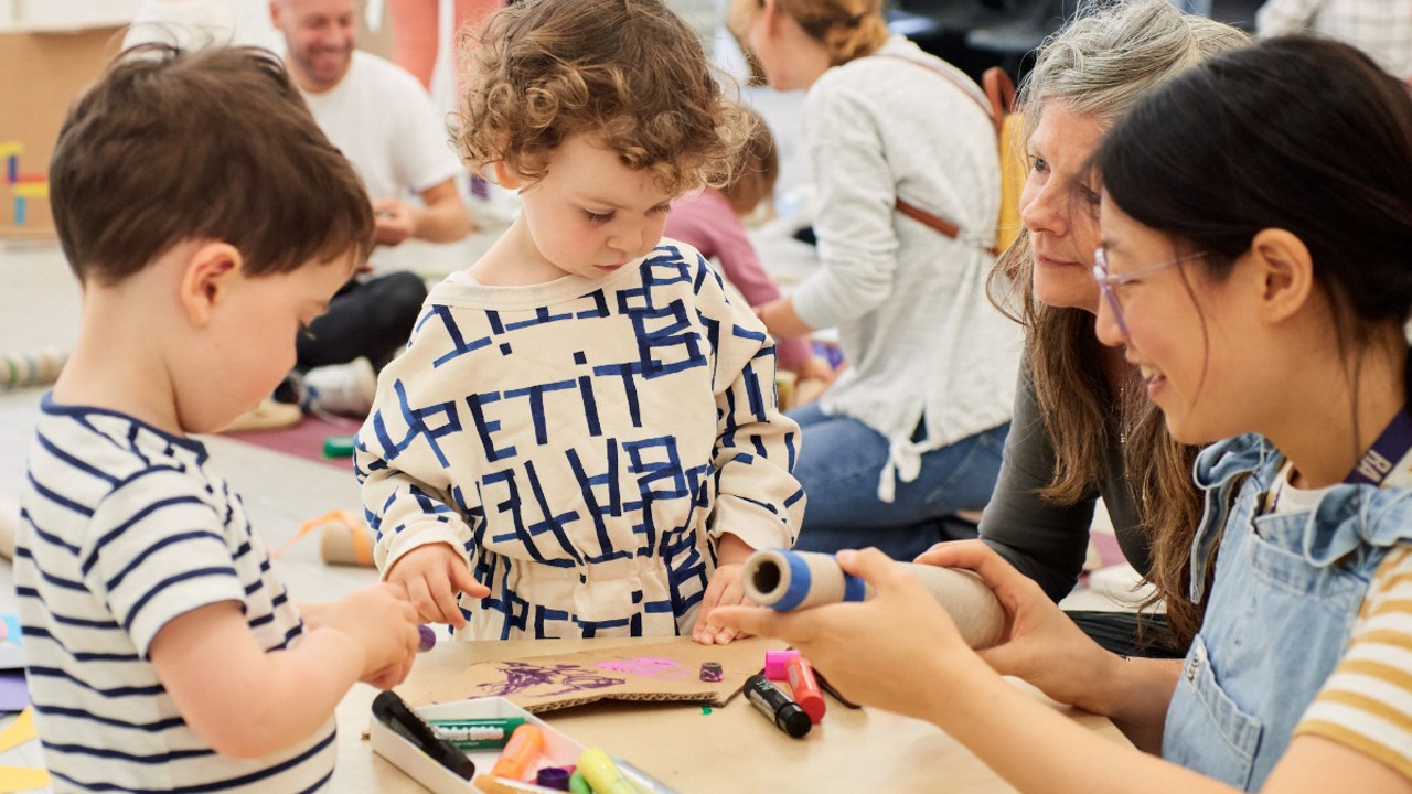 An early years studio workshop at the RA