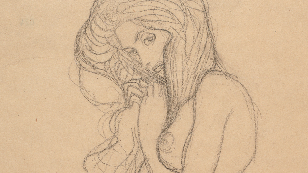 Gustav Klimt, Standing Female Nude (detail)