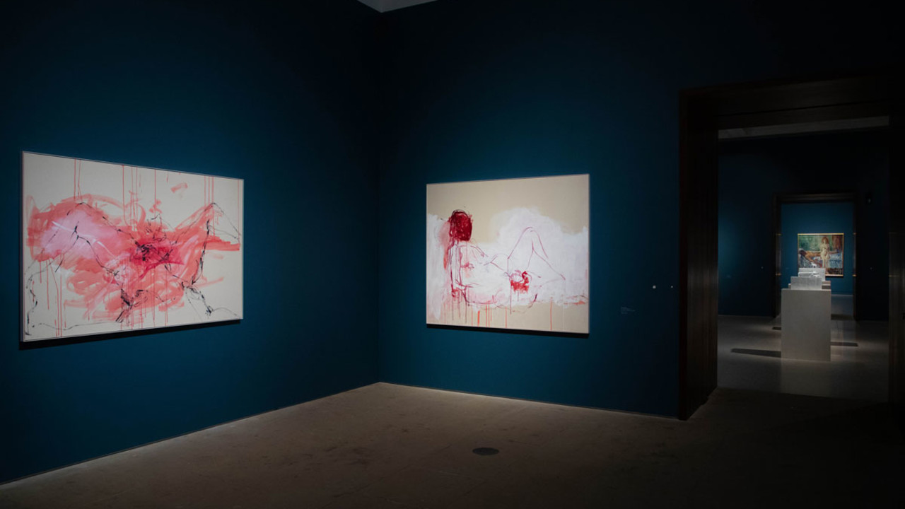 Gallery view of ‘Tracey Emin/Edvard Munch: The Loneliness of the Soul’, from 7 December 2020 until 28 February 2021, at the Royal Academy of Arts, London 