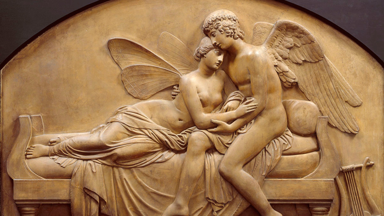 John Gibson RA, The Marriage of Psyche and Celestial Love (detail)