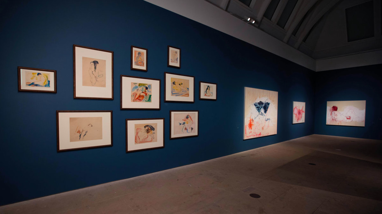 Gallery view of ‘Tracey Emin/Edvard Munch: The Loneliness of the Soul’, from 7 December 2020 until 28 February 2021, at the Royal Academy of Arts, London