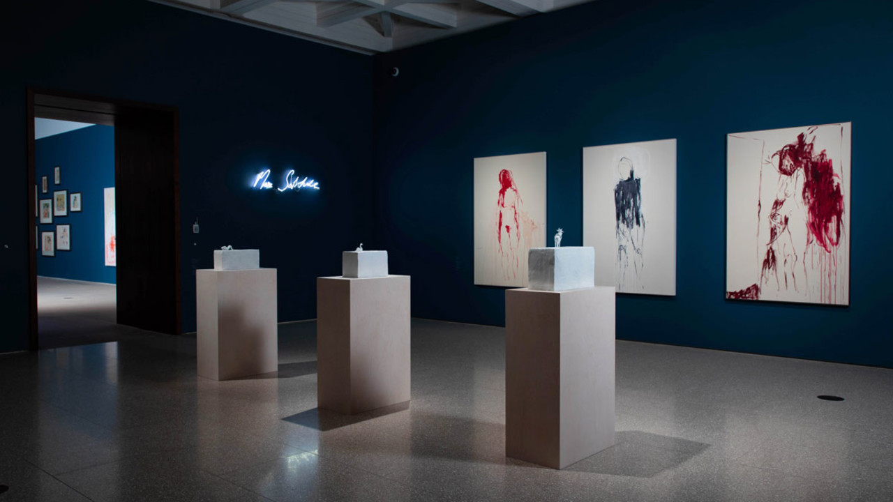 Gallery view of ‘Tracey Emin/Edvard Munch: The Loneliness of the Soul’, from 7 December 2020 until 28 February 2021, at the Royal Academy of Arts, London 