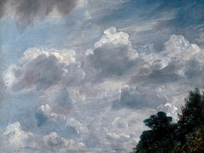 John Constable RA, Cloud Study, Hampstead, Tree at Right, 11 September 1821 (detail)