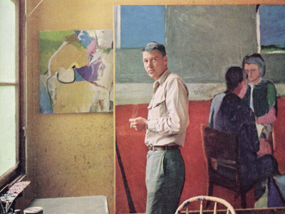 Richard Diebenkorn in his Hillcrest Road studio, Berkeley, California, in 1959