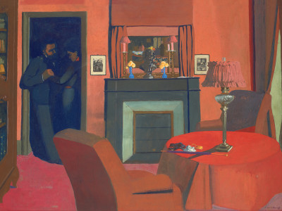 Félix Vallotton, The Red Room (La Chambre rouge), detail