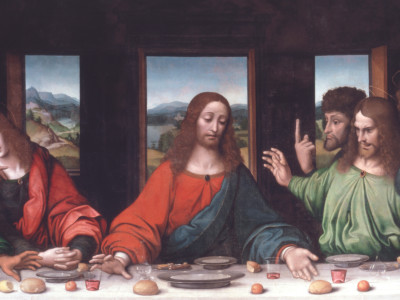 Attributed to Giampietrino (fl. 1508-1549) and Attributed to Giovanni Antonio Boltraffio (1467 - 1516), The Last Supper (detail)