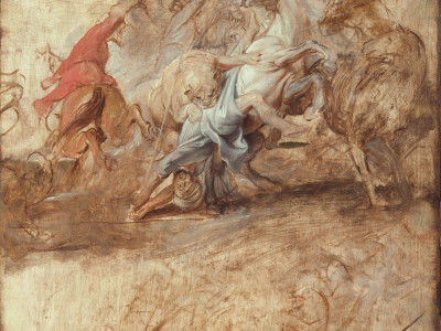 Peter Paul Rubens, Recto. A Lion Hunt