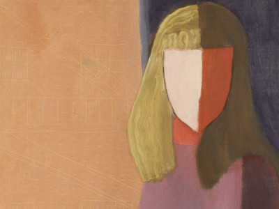 Milton Avery , Seated Girl with Dog (detail) 