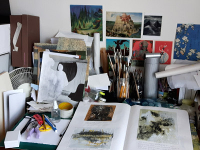 Inside the studio of Michelle Dow, an artist exhibiting in the Summer Exhibition 2017