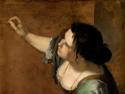 Artemisia Gentileschi, Allegory of Painting (detail)