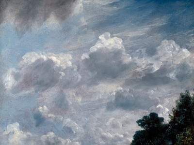 John Constable RA, Cloud Study, Hampstead, Tree at Right