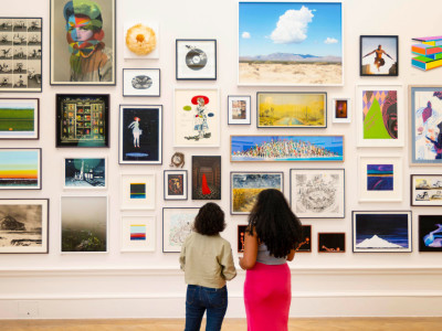 Installation view of the Summer Exhibition 2023 at the Royal Academy of Arts in London
