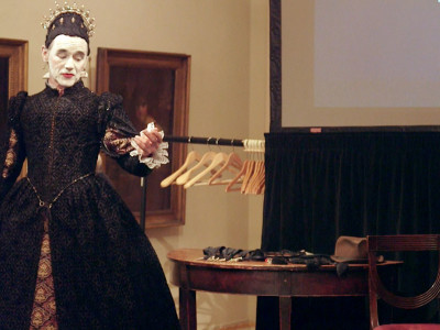 Mark Rylance dressed as Countess Olivia at the RA.
