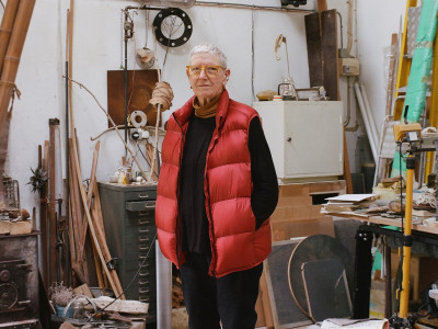 Ann Christopher RA, photographed in her studio in 2024