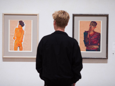 Gallery view of the 'Klimt / Schiele: Drawings from the Albertina Museum, Vienna' exhibition