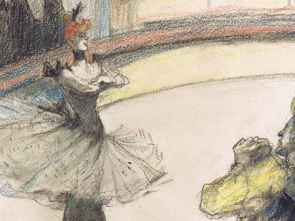 Henri de Toulouse-Lautrec, At the Circus: The Encore (detail)