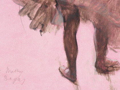 Edgar Degas, Dancer Seen from Behind (detail)