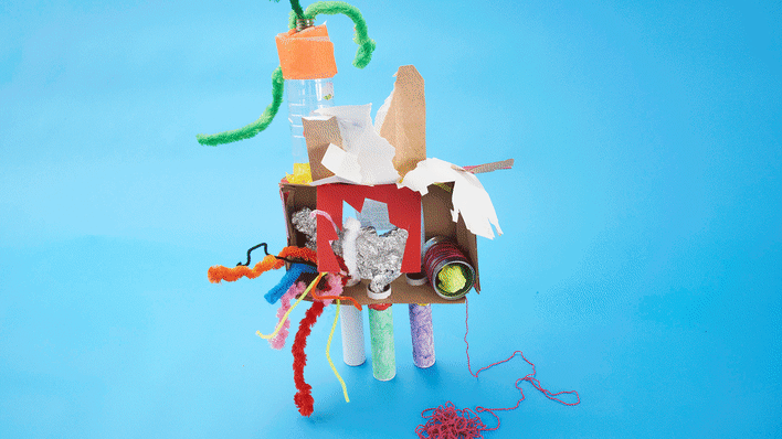 Family how-to: make a recycled sculpture 1 