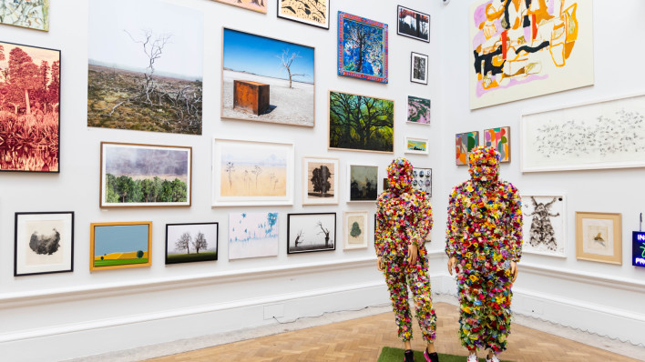 Installation view of the Summer Exhibition 2022 at the Royal Academy of Arts, London, 21 June – 21 August 2022