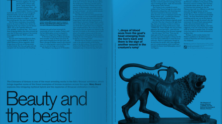 Beauty and the beast RA magazine page