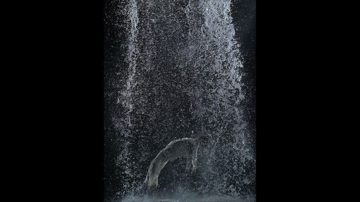 Bill Viola, 'Tristan’s Ascension (The Sound of a Mountain Under a Waterfall)', 2005