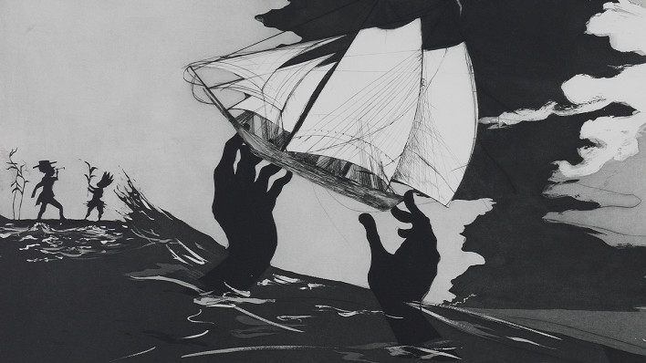 Kara Walker Hon RA, no world, from An Unpeopled Land in Uncharted Waters (detail)