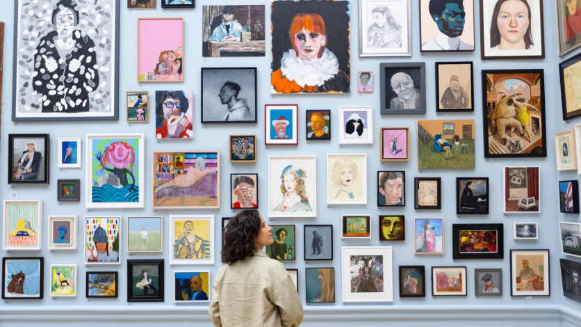 Installation view of the Summer Exhibition 2023 at the Royal Academy of Arts, London, 13 June – 20 August 2023