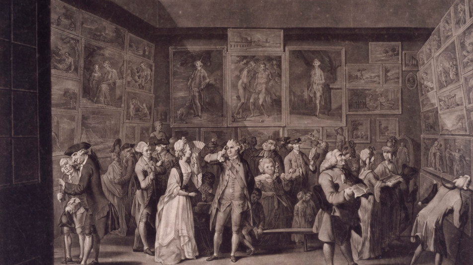How to read it: The Exhibition of the Royal Academy in Pall Mall, 1771 ...