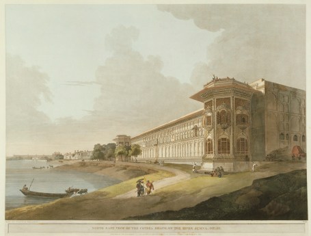 Thomas Daniell RA, North East View of the Cotsea Bhaug, on the River Jumna, Delhi