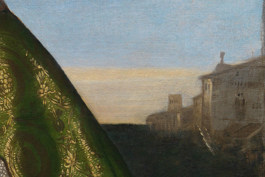 Titian, Jacopo Pesaro Being Presented by Pope Alexander VI to Saint Peter (detail)