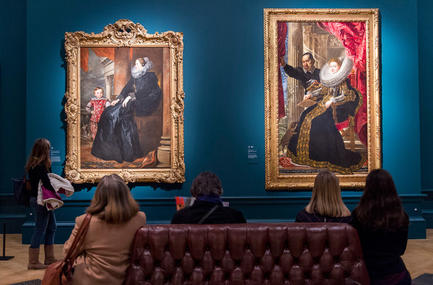 Installation view of Rubens and His Legacy