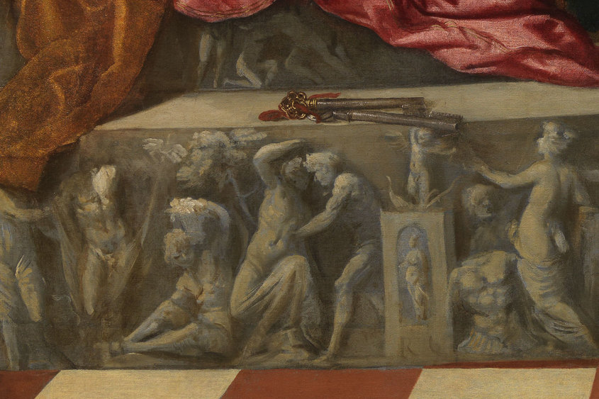 Titian, Jacopo Pesaro Being Presented by Pope Alexander VI to Saint Peter (detail)
