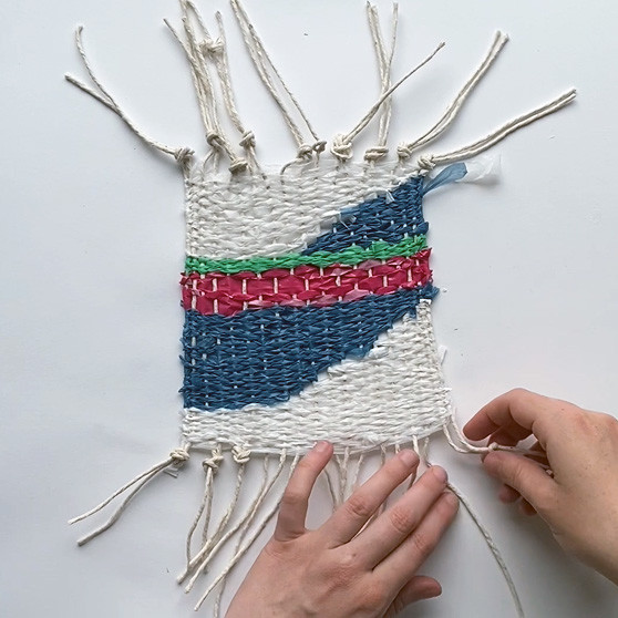Family how-to: plastic bag weaving, Blog
