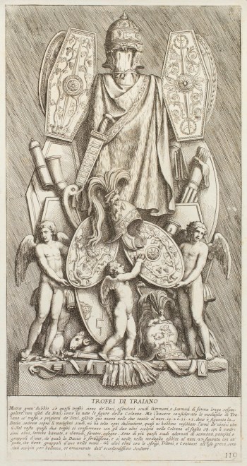 Pietro Santi Bartoli, Plate 119: Other war trophies of the Emperor Trajan