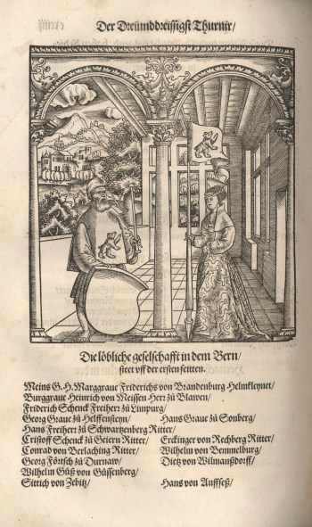 Prince Johann II Count Palatine, Ceremony during the Tournament at Ansbach