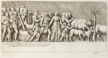 Pietro Santi Bartoli, Plate 113: Dacian families migrating to another territories