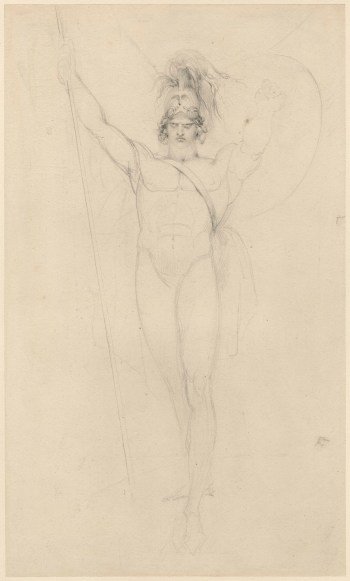 Sir Thomas Lawrence PRA, Preparatory drawing for 'Satan Summoning his Legions'