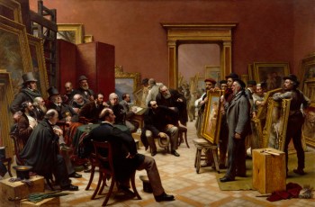 Charles West Cope RA, The Council of the Royal Academy selecting Pictures for the Exhibition, 1875